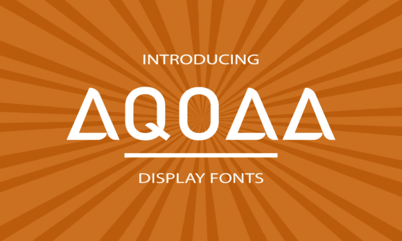 Aqoaa: A Display Font Collection for Bold Visual Impact