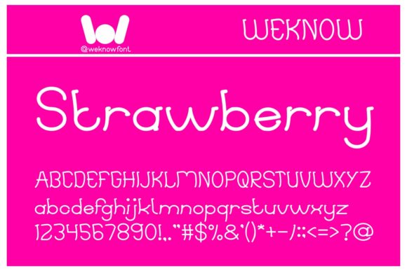 Discovering the Playful Charm of the Strawberry Font