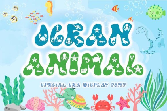 Explore the Ocean Animal Font for Your Creative Projects
