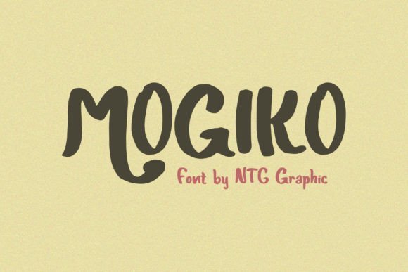 Mogiko: A Playful Brush Font for Joyful Design
