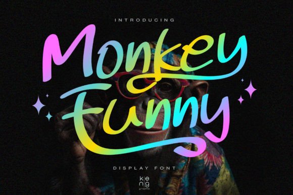 Monkey Funny: A Typeface for Playful and Bold Design