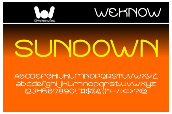 Sundown Sunrise: A Modern Typeface for Organic Design